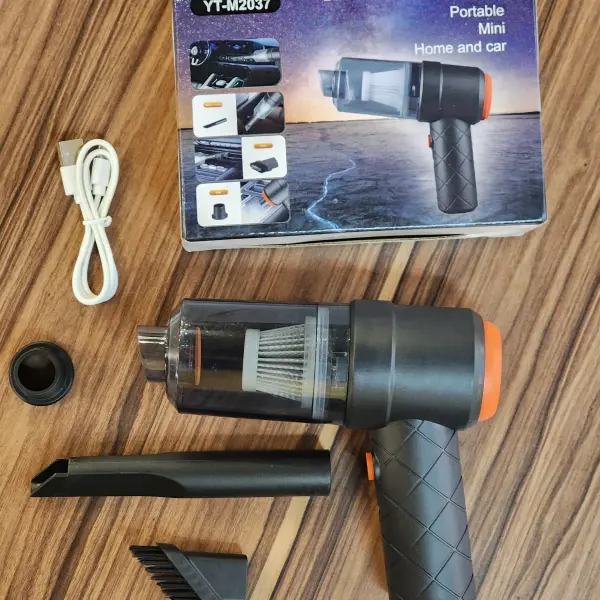 Cordless Handheld Vacuum Cleaner – 3-in-1 Wireless 120W High-Power Car & Home Vacuum with Dual USB Rechargeable HEPA Filter (Black)