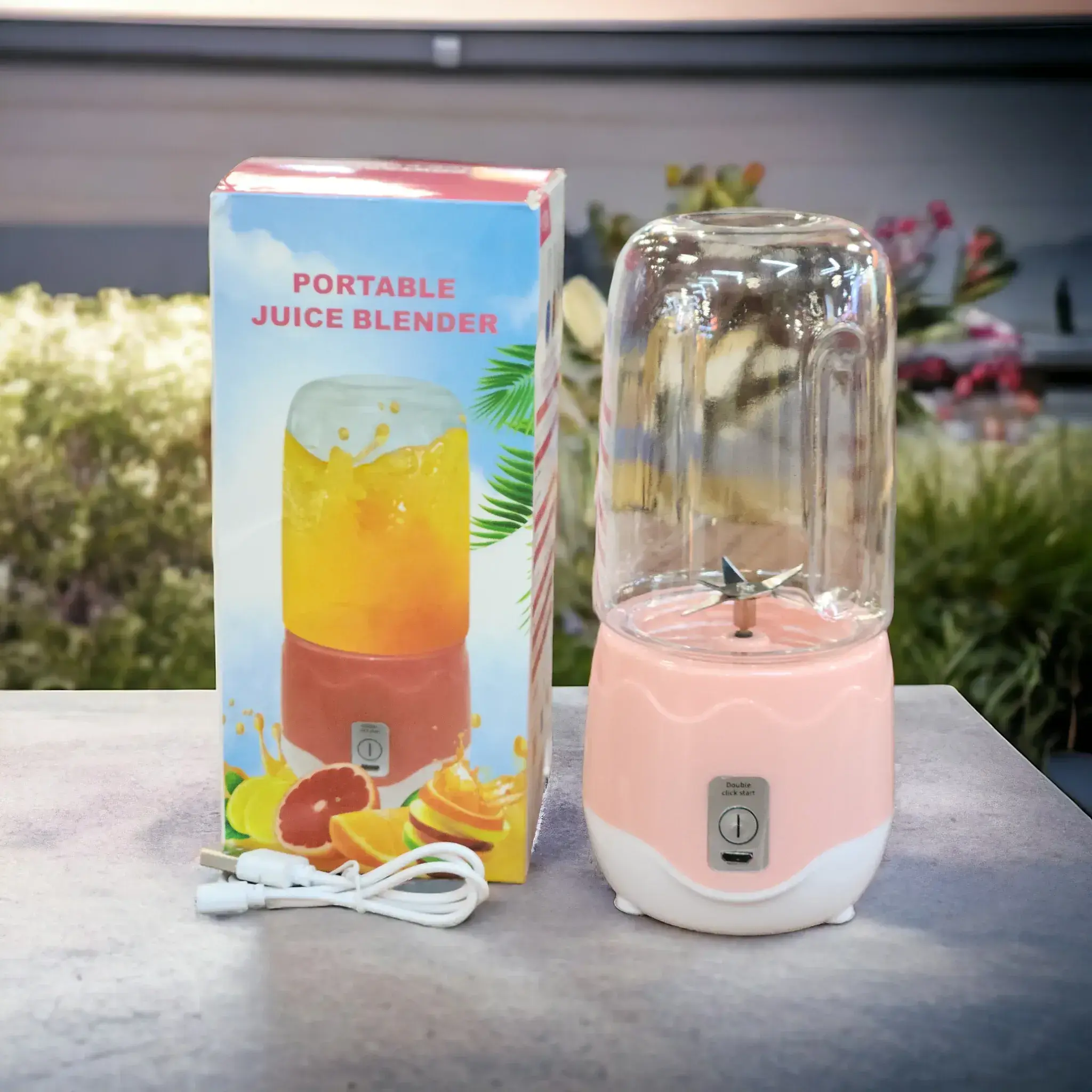 Smart USB Rechargeable Portable Juicer Bottle Blender – Mini Electric Mixer for Smoothies, Juices, and Protein Shakes