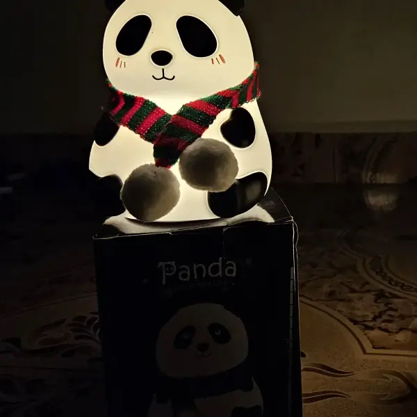 Silicone Panda Touch LED Night Light - Cute Panda Lamp for Kids, Teens, and Gifts | Rechargeable & Multi-Color Lighting Modes